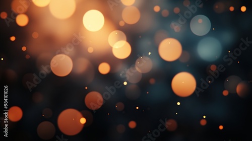 A blurred background of colorful bokeh lights creating a dreamy atmosphere.