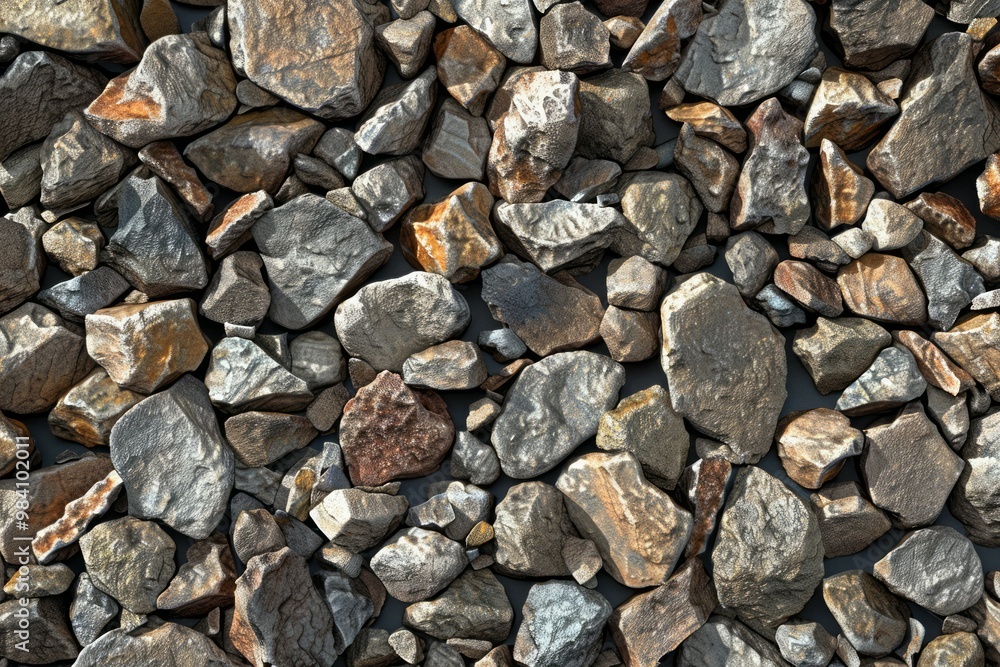 Photo of Grey gravel rock ground debris. Background texture for backdrops or mapping Photo of Grey gravel rock ground debris. Background texture for backdrops or mapping