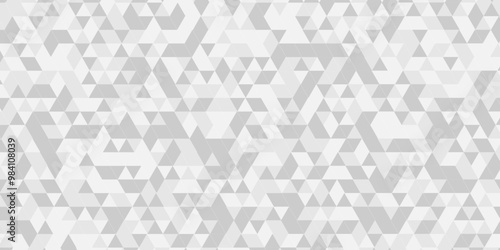 	
Modern surface creative diamond pattern gray low Polygon Mosaic triangle business texture background. white and gray geometric diamond geometry low poly graphic repeat pattern triangle facets design