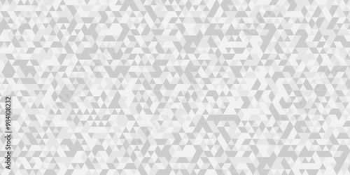 Surface creative diamond pattern gray low Polygon Mosaic triangle business texture background. white and gray geometric diamond low poly graphic repeat pattern triangle facets design.