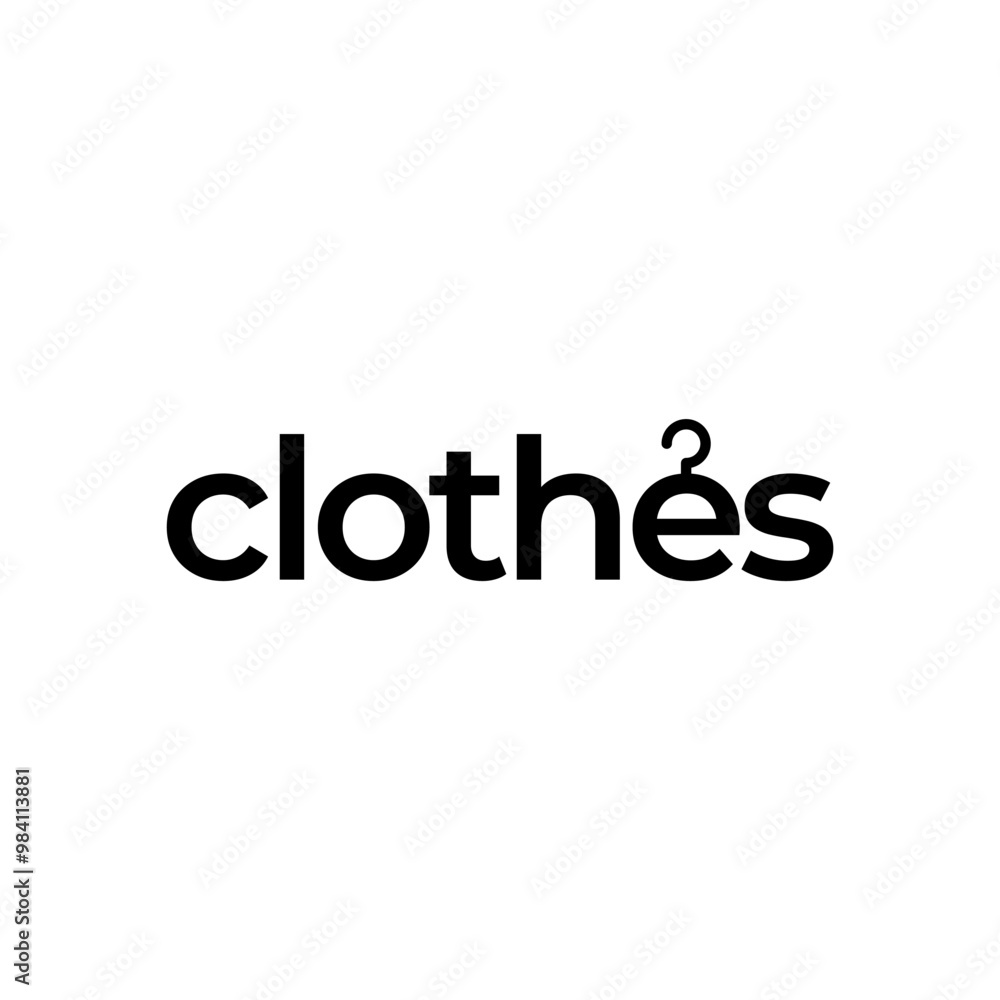 Hanger or Fashion text Logo design vector Hanger or Fashion text Logo design vector