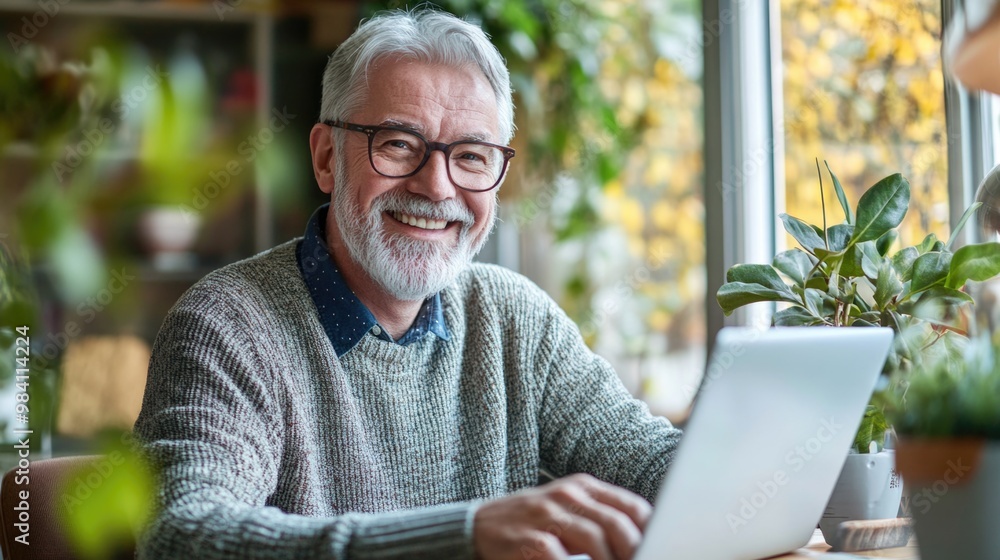 Successful Businessman Working from Home Successful Businessman Working from Home