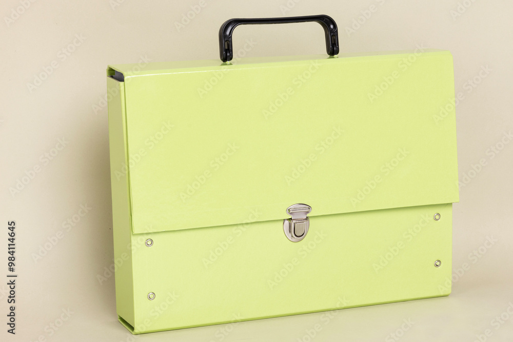 box folder package with handle on colorful background. colorful bags. box folder package with handle on colorful background. colorful bags.