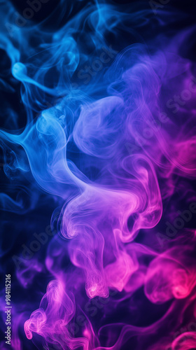 Abstract purple blue smoke swirling hd phone wallpaper