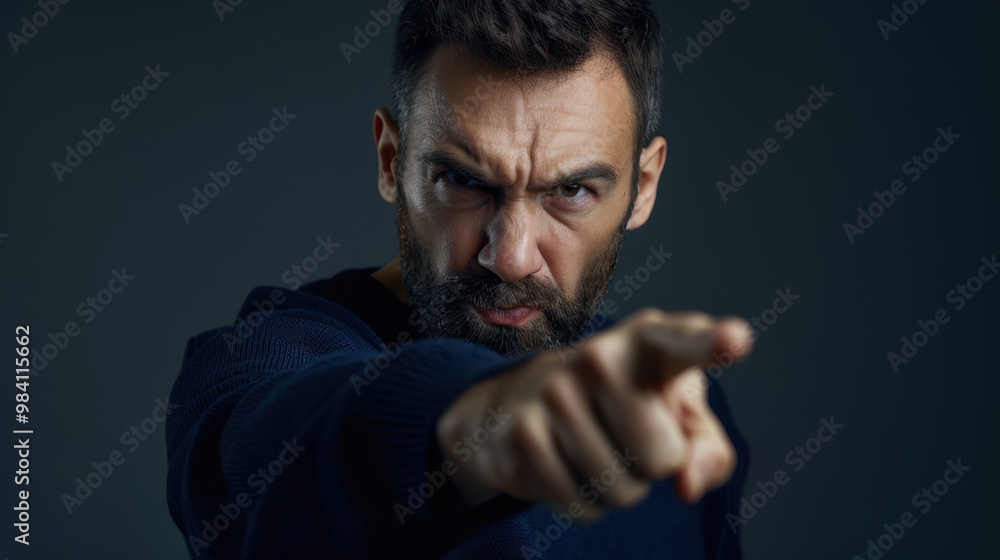 The Man With Intense Expression The Man With Intense Expression