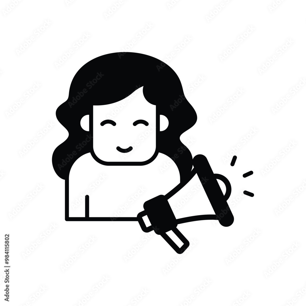 Influencer Marketing vector icon stock illustration Influencer Marketing vector icon stock illustration