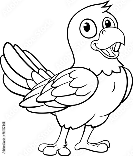 Parrot Macaw Bird Cartoon C...