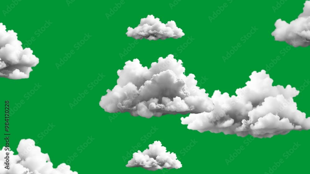 video of clouds on green screen moving from the side video of clouds on green screen moving from the side