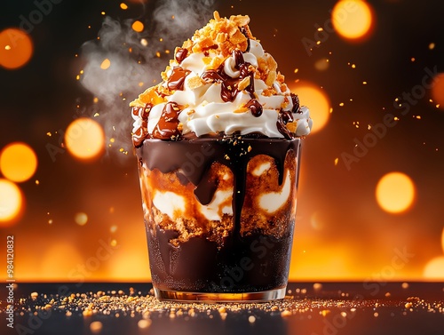 In San Francisco, Ghirardellis chocolate sundae, layered with hot fudge and whipped cream, is a chocolate lover s dream photo