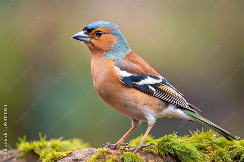 Bird looking out into the horizon with a panoramic view in the background