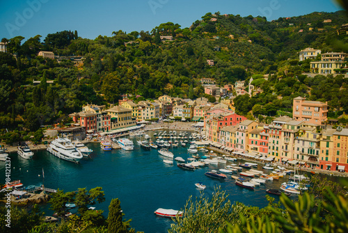 Portofino. Italy. view of the city of kotor country