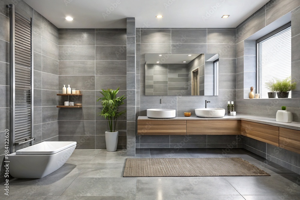 sleek and modern grey tile installation sleek and modern grey tile installation
