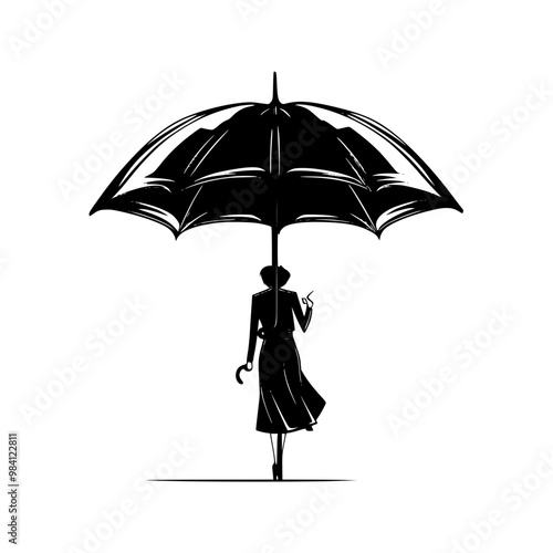 Umbrella Silhouette