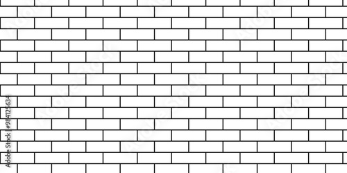 Subway Old brick seamless rectangle brick wall. stone concrete ceramic wall. vector vintage surface White kitchen backsplash texture background.