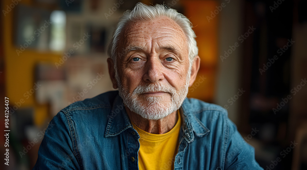 A Portrait of an Elderly Man in His Late Sixties Wearing Glasses
A Portrait of an Elderly Man in His Late Sixties Wearing Glasses
