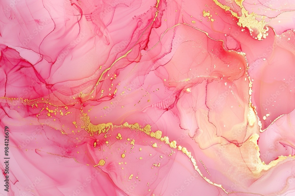 Abstract art with golden pink and gold colors, possibly resembling paint or marble texture. Abstract art with golden pink and gold colors, possibly resembling paint or marble texture.