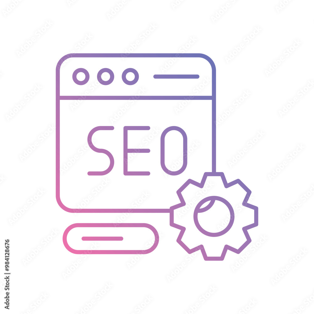 SEO vector icon stock illustration SEO vector icon stock illustration
