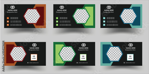 Business card design template for company corporate style . Vector illustration.