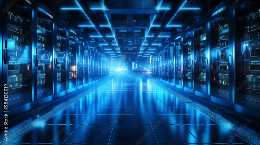 Server racks in a bustling data center environment,A look at server racks powering the data center Server racks in a bustling data center environment,A look at server racks powering the data center