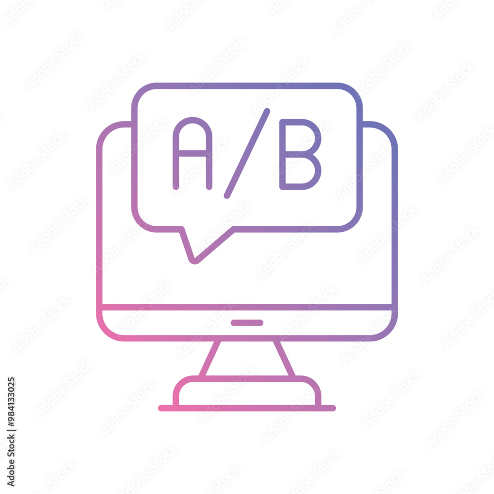 A/B Testing vector icon stock illustration A/B Testing vector icon stock illustration