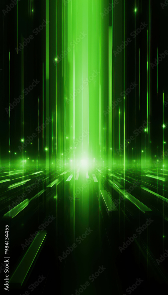 Emerald Data Stream: A vibrant symphony of glowing green lines races through a dark digital void, evoking the flow of information and the pulse of technology. Emerald Data Stream: A vibrant symphony of glowing green lines races through a dark digital void, evoking the flow of information and the pulse of technology.