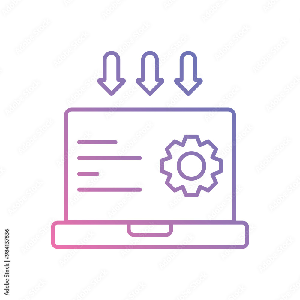 Landing Page Optimization vector icon stock illustration Landing Page Optimization vector icon stock illustration