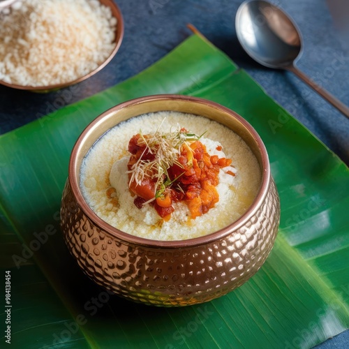 Indian sweet dessert in a beautiful bowl