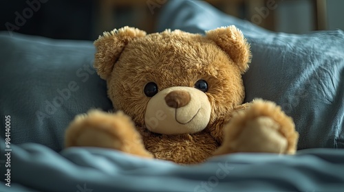 Teddy Bear in Bed