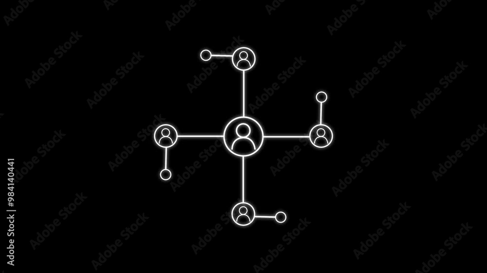 Internet infrastructure concept. Abstract network technology. Animation of network of connections with digital icons . Digital interface connection and communication concept Internet infrastructure concept. Abstract network technology. Animation of network of connections with digital icons . Digital interface connection and communication concept