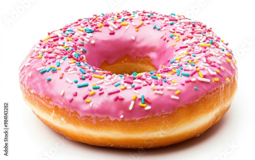 donut on white background