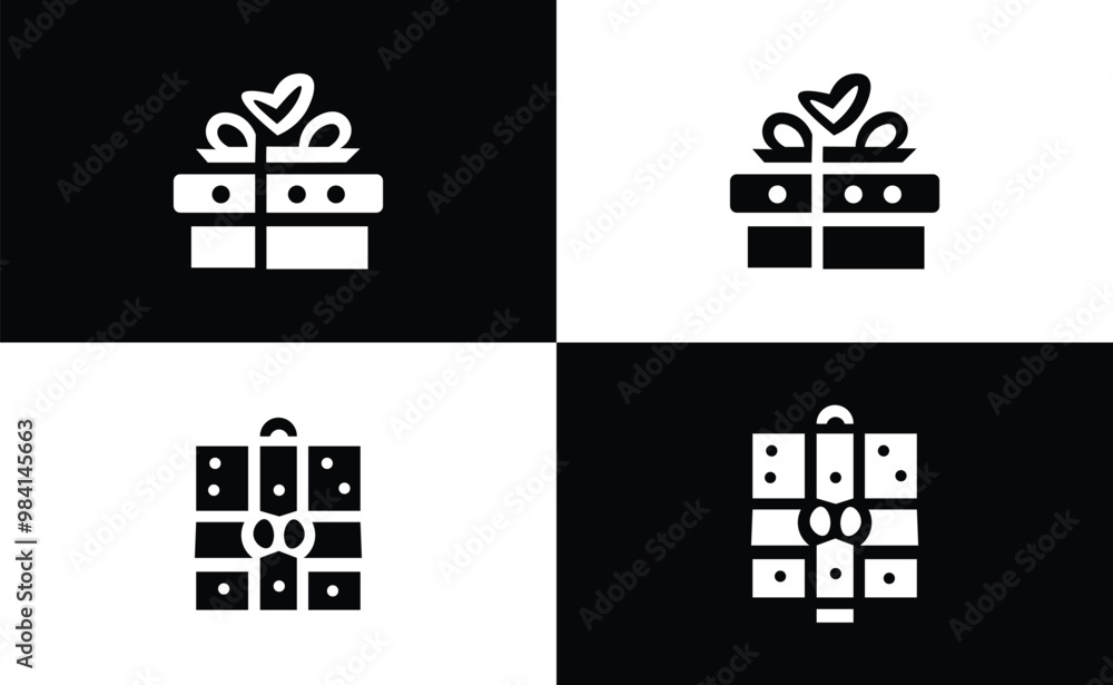 silhouette icon, interior elements black and white christmas elements silhouette icon, interior elements black and white christmas elements