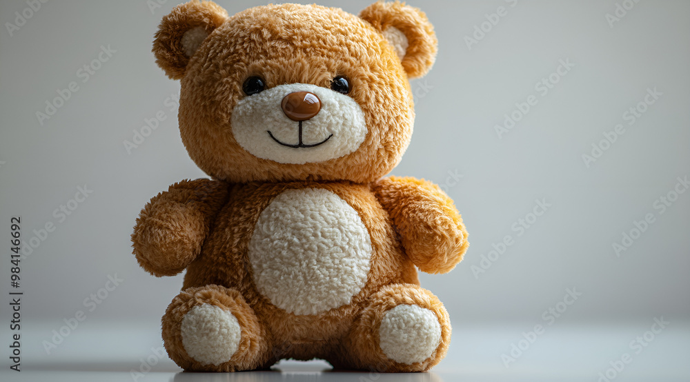 Obraz premium a stuffed bear on a white surface
