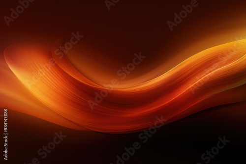 Wallpaper Mural Vibrant dark orange abstract background with fluid and dynamic wave for modern design, energy, and artistic motion. Torontodigital.ca