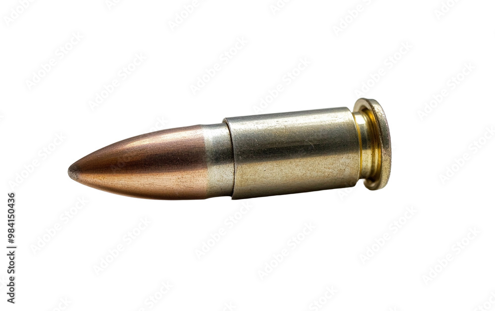 Bullet isolated on white or transparent background Bullet isolated on white or transparent background