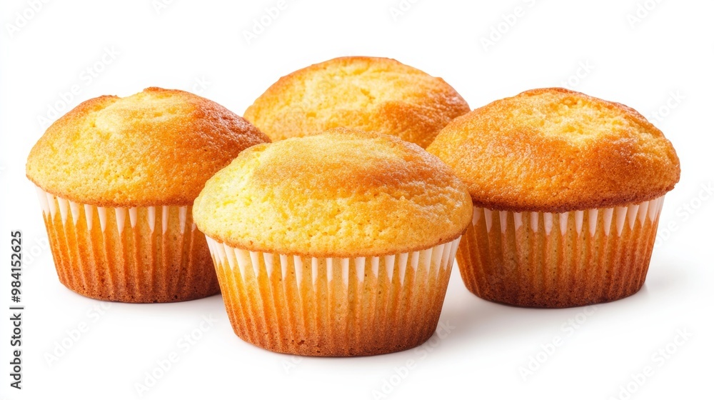 Freshly baked cornbread muffins with a golden crust and crumbly texture isolated on white background warm and rustic Thanksgiving treat Freshly baked cornbread muffins with a golden crust and crumbly texture isolated on white background warm and rustic Thanksgiving treat