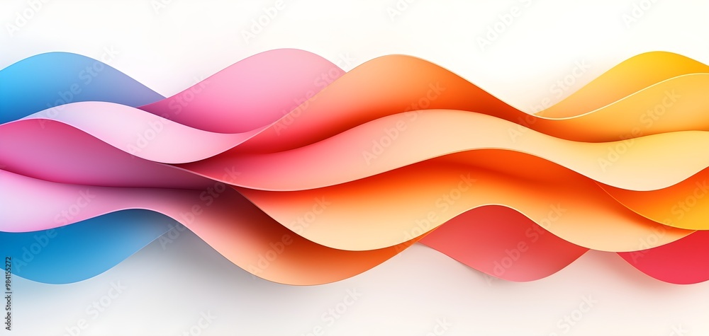Geometric shapes in a dynamic flow of vibrant colors, abstract art, futuristic style, vivid gradients, isolated on white background Geometric shapes in a dynamic flow of vibrant colors, abstract art, futuristic style, vivid gradients, isolated on white background