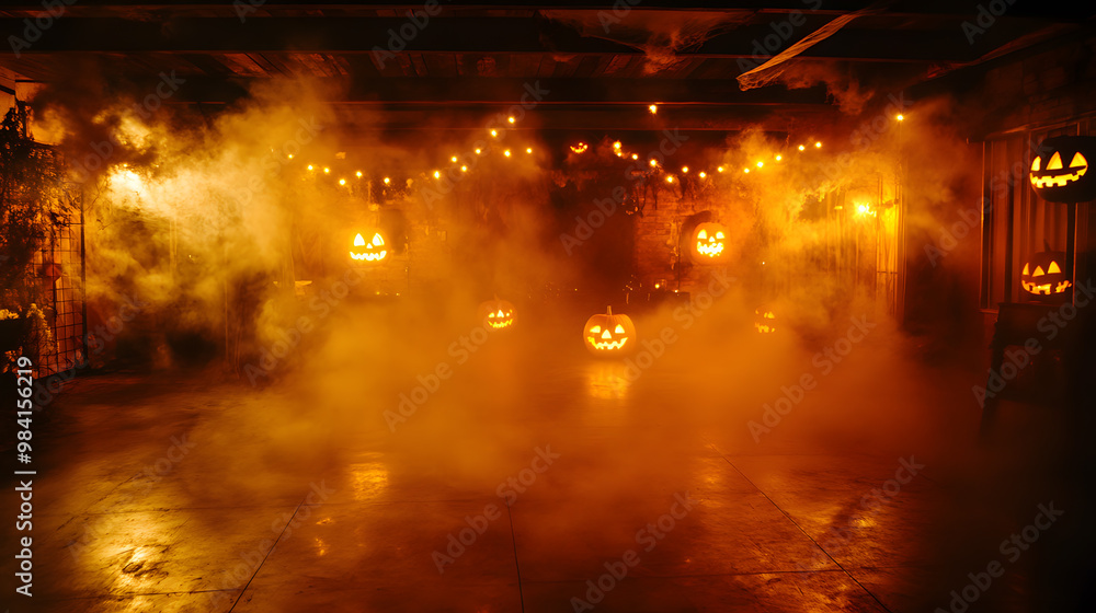 Halloween Party with Fog Machines and Ghosts Halloween Party with Fog Machines and Ghosts