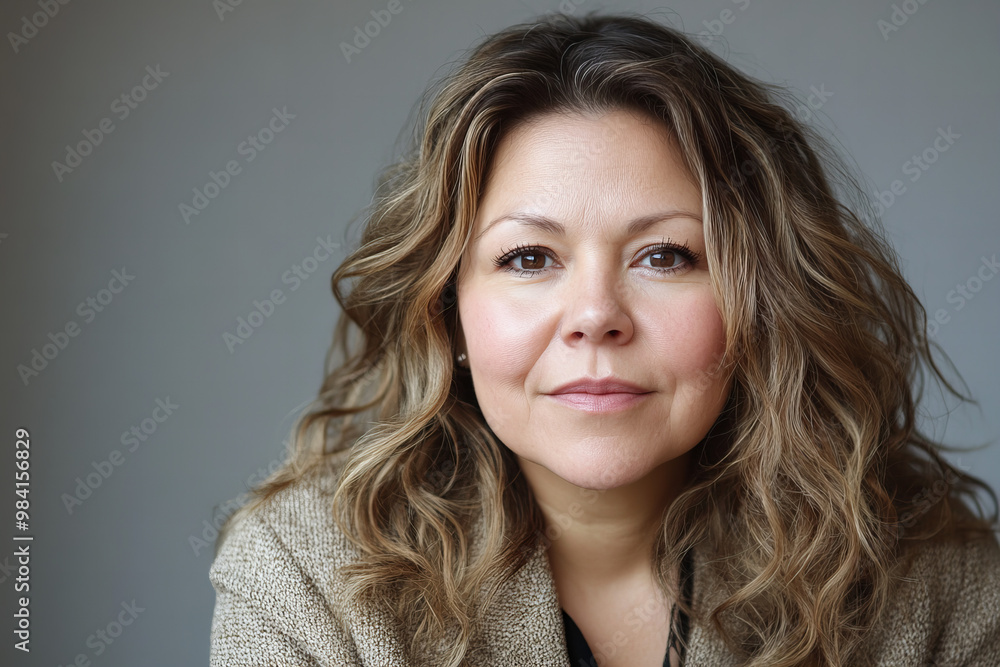 Professional Portrait of a Middle-Aged Hispanic Woman with a Warm Smile, Capturing Confidence and Elegance for Corporate and Business Profiles, Perfect for Leadership, Executive Roles Professional Portrait of a Middle-Aged Hispanic Woman with a Warm Smile, Capturing Confidence and Elegance for Corporate and Business Profiles, Perfect for Leadership, Executive Roles