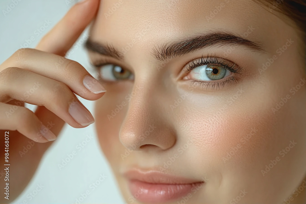 Skin care. Portrait of a woman with a beautiful face, close-up Skin care. Portrait of a woman with a beautiful face, close-up