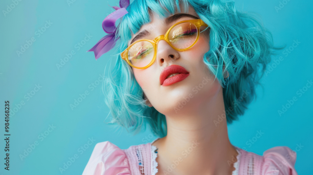 Obraz premium The Stylish Trendy Young Woman