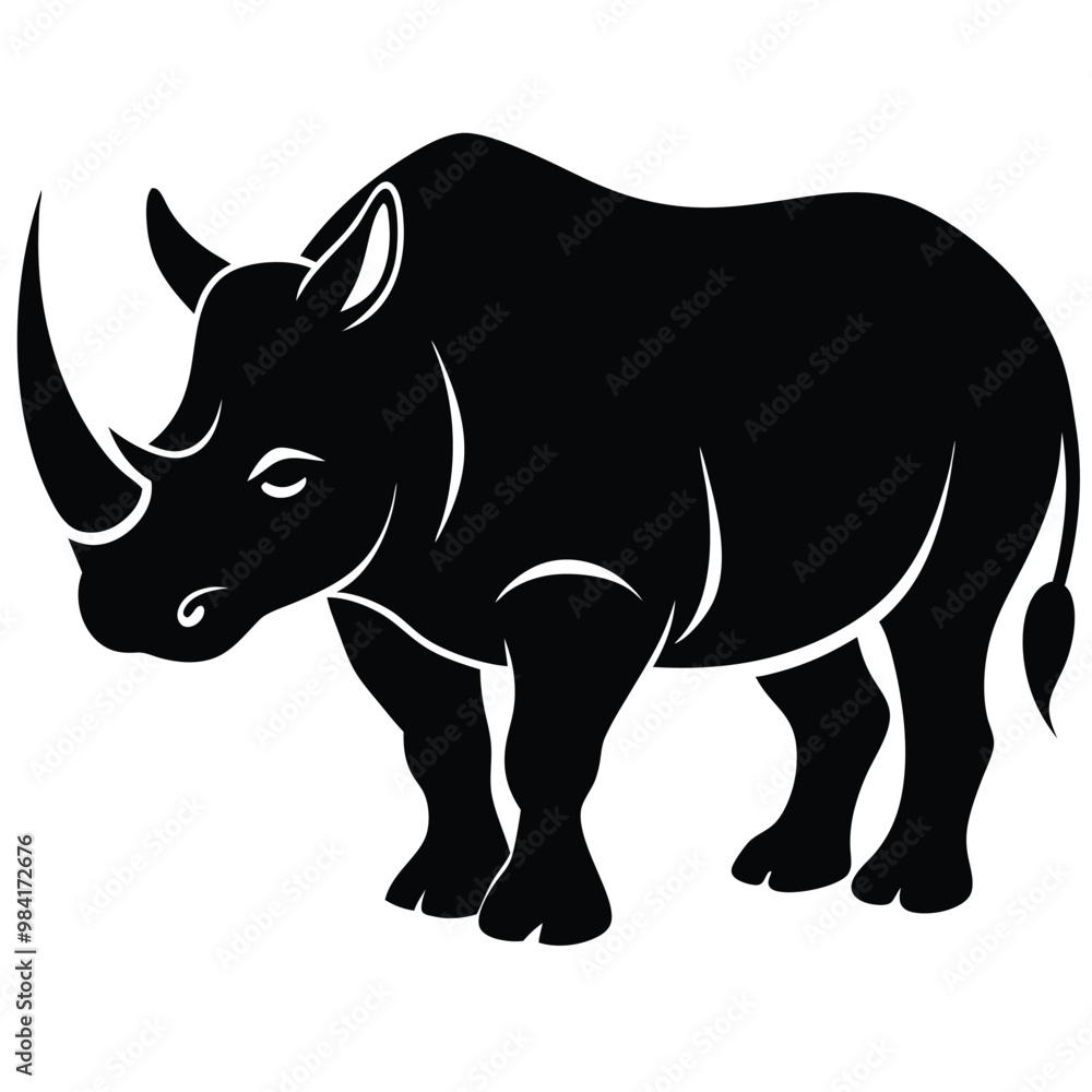 rhino vector illustration rhino vector illustration