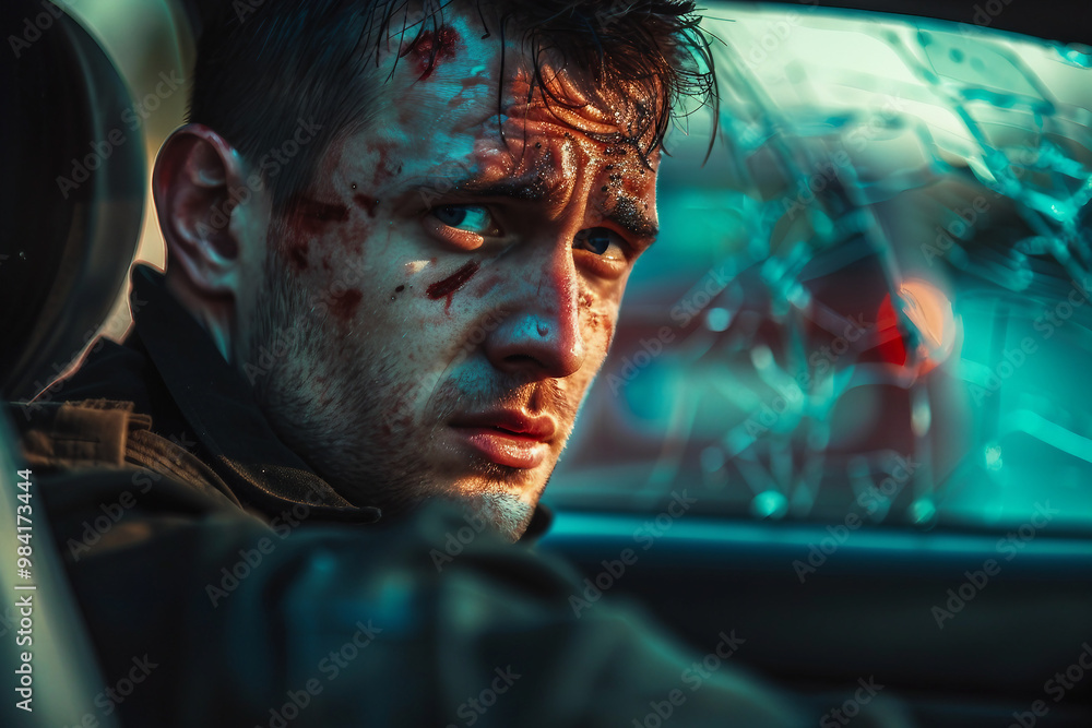 Car accident with another vehicle generative AI technology Car accident with another vehicle generative AI technology