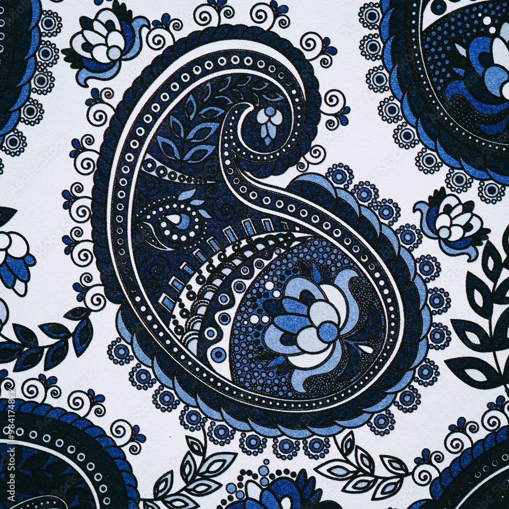 Arrière plan coloré avec motif graphique floral mandala coloriage