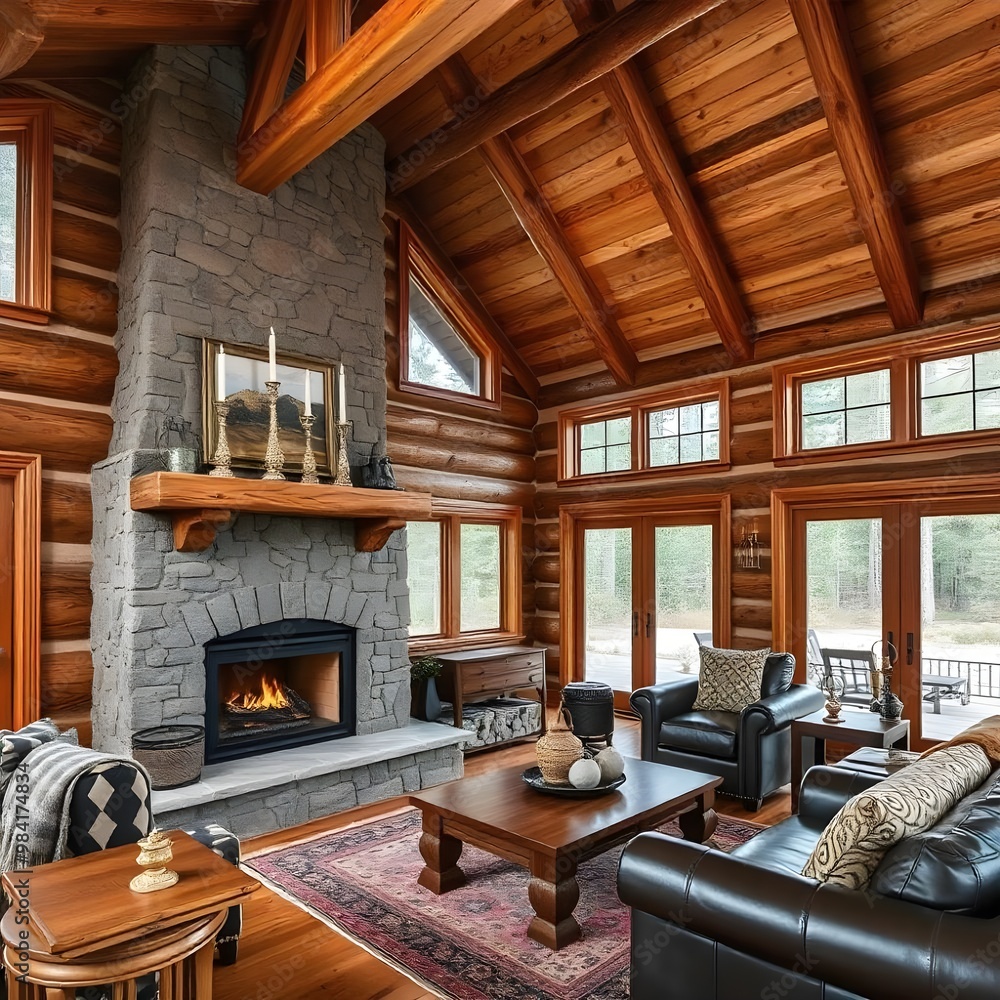a rustic log cabin a rustic log cabin