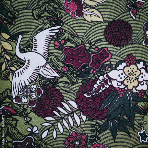 Obraz na płótnie Arrière plan coloré avec motif graphique floral mandala coloriage w salonie