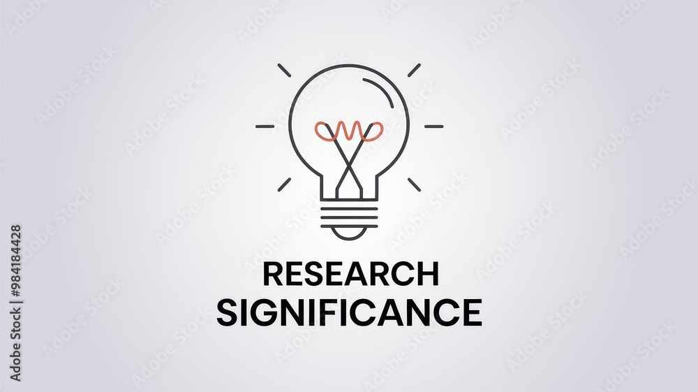 Illustration of Research Significance with Lightbulb Design Illustration of Research Significance with Lightbulb Design