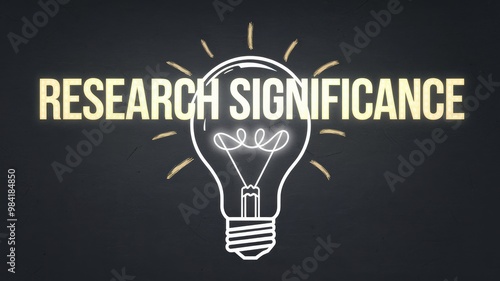 Lightbulb Illustrating Research Significance Concept