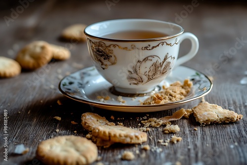 cup of tea and cookies