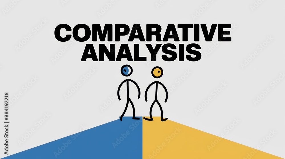 Comparative Analysis with Stick Figures on Background Comparative Analysis with Stick Figures on Background