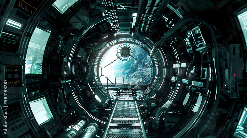 Obraz premium future spacecraft